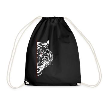 Cadeau d'art ligne mi-chemin - Sac de sport léger - noir - Devant