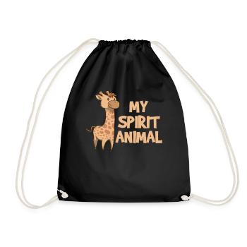 Giraffes Giraffes Giraffes - Drawstring Bag - black - Front