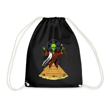 Conspiration des pyramides égyptiennes dans Space Alien Anunnaki - Sac de sport léger - noir - Devant