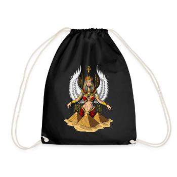 Egyptian Goddess Isis Queen Ankh Mythology - Drawstring Bag - black - Front