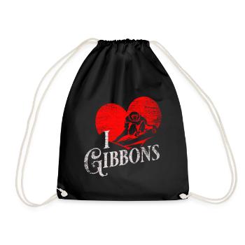 Cadeau Gibbon - Sac de sport léger - noir - Devant