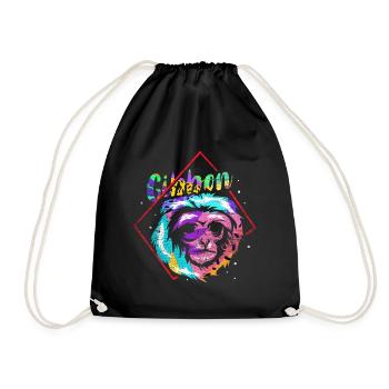 Cadeau Gibbon - Sac de sport léger - noir - Devant