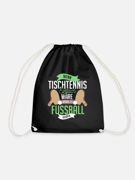 Tischtennis - Turnbeutel - Schwarz