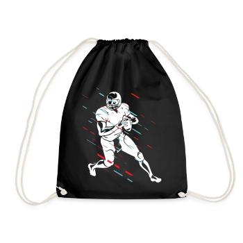 American football - Turnbeutel - Schwarz - Vorne