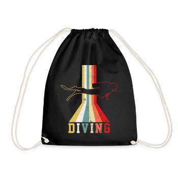 Diver - Drawstring Bag - black - Front