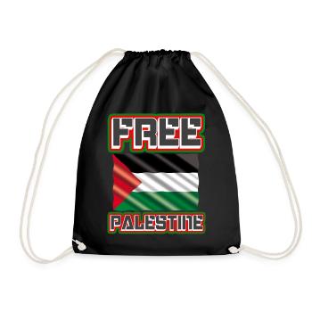 Palestine libre - drapeau palestinien, Palestine, Gaza - Sac de sport léger - noir - Devant