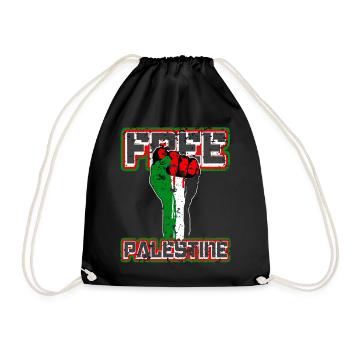 Palestine libre - Poing de Palestine, Palestine - Sac de sport léger - noir - Devant