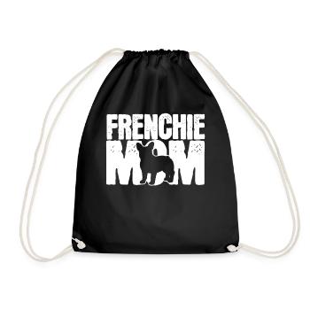 Bulldog français - Sac de sport léger - noir - Devant