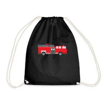 fire Department - Drawstring Bag - black - Front