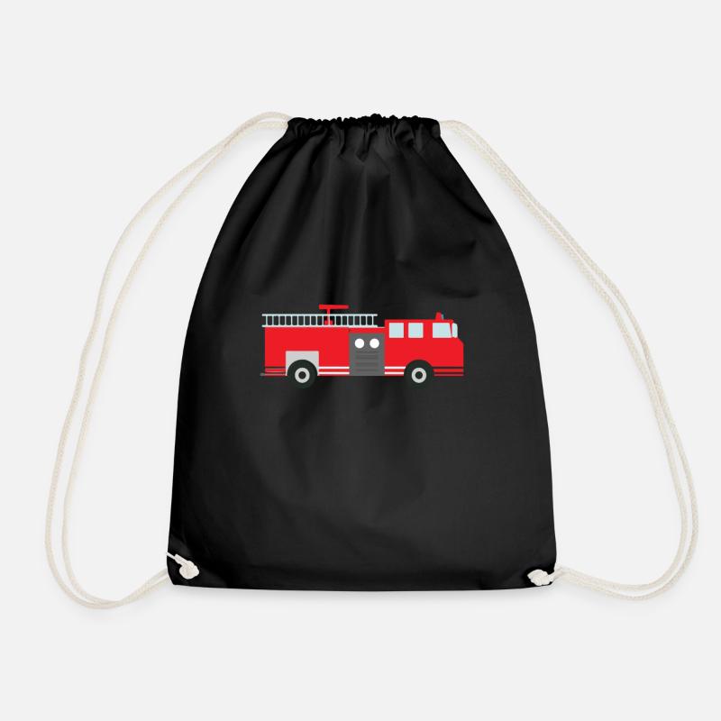 fire Department - Drawstring Bag - black