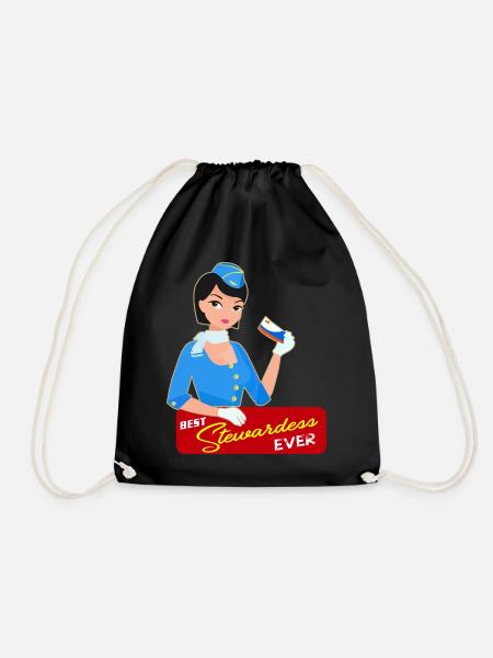 Hôtesse de l'air cadeau - Sac de sport léger - noir