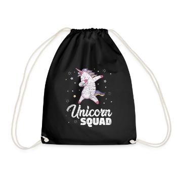 Dabbing Licorne - Sac de sport léger - noir - Devant