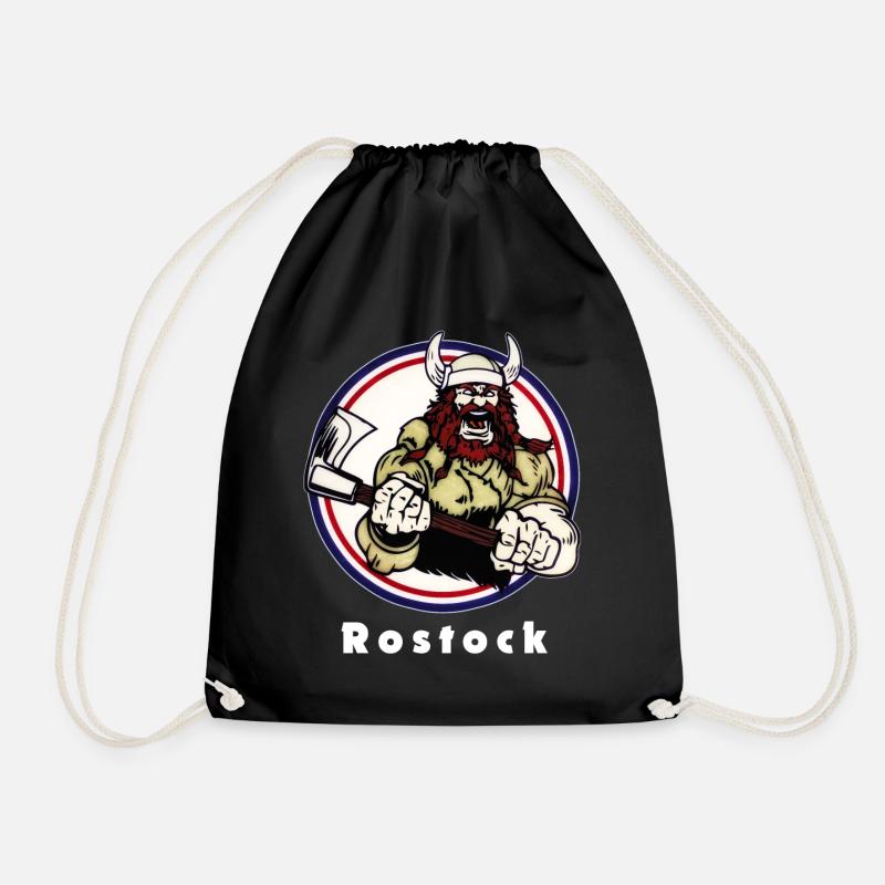 Rostocker Wikinger - Turnbeutel - Schwarz
