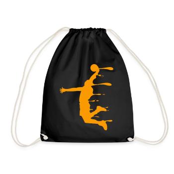 Basket-ball basketball joueur de basket-ball cadeau - Sac de sport léger - noir - Devant