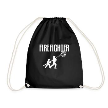 Pompier pompier volontaire pompier - Sac de sport léger - noir - Devant