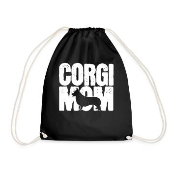 Corgi Mère - Sac de sport léger - noir - Devant