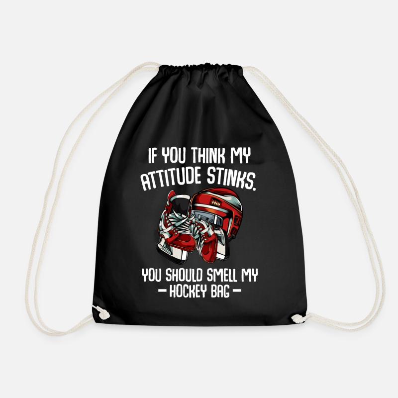 ice Hockey - Drawstring Bag - black