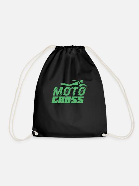 Motocross Motocross Motocross Motocross - Drawstring Bag - black
