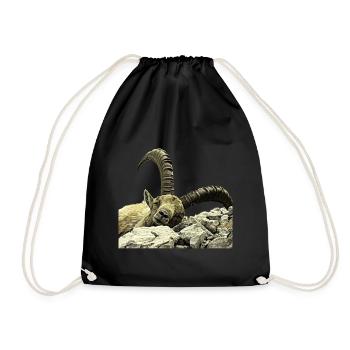 Walser Ibex Relax - Drawstring Bag - black - Front