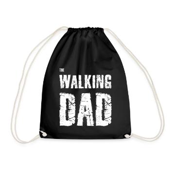 The walking dad - Vintage - Sac de sport léger - noir - Devant