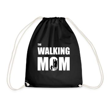 The walking mom - Mère Enfants Amour de mère - Sac de sport léger - noir - Devant