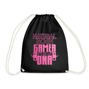 Chemise de jeu Gamer Natural Born - Sac de sport léger - noir - Devant