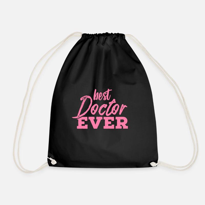 Doctor Doctor Doctor - Drawstring Bag - black