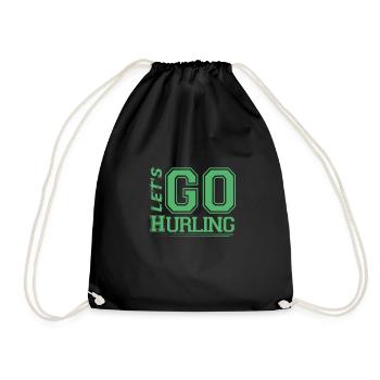 Équipe irlandaise de sport Hurling Camogie Hurler - Sac de sport léger - noir - Devant