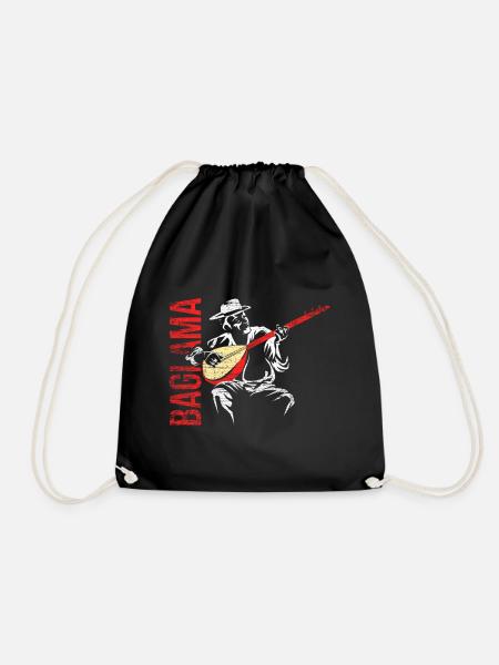 Baglama Geschenk - Turnbeutel - Schwarz