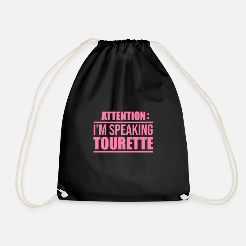 Tourette - Turnbeutel - Schwarz