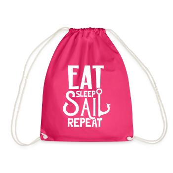 Sailboat Sailor Sailing Club Sailing Sailing - Drawstring Bag - fuchsia - Front