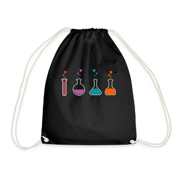 chemistry - Drawstring Bag - black - Front