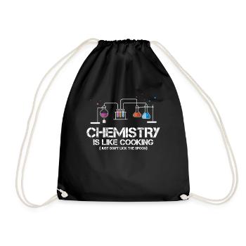 Chemistry cooking - Drawstring Bag - black - Front