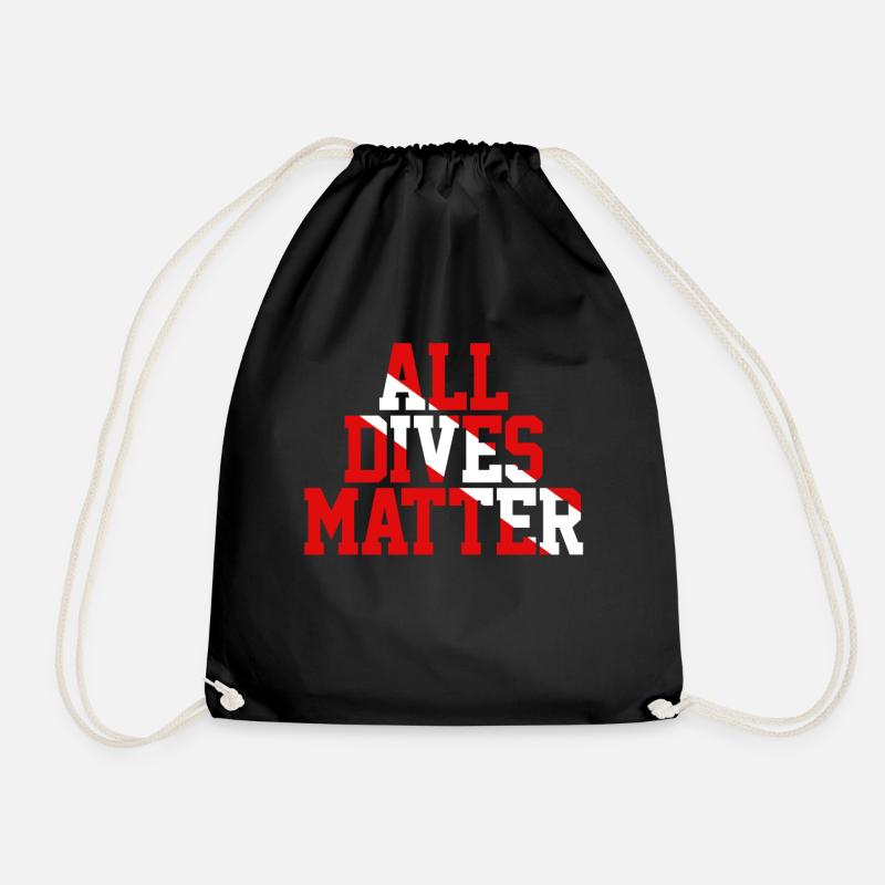 Plongée plongée plongée - Sac de sport léger - noir