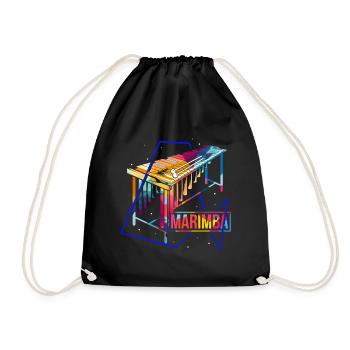 Marimba Polygon - Turnbeutel - Schwarz - Vorne