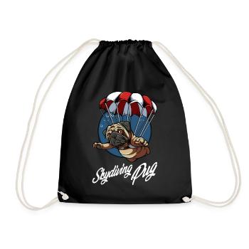 Parachutist - Drawstring Bag - black - Front