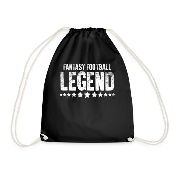 Fantasy-Fußball-Legende - Turnbeutel - Schwarz - Vorne
