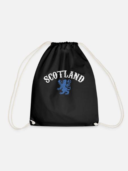 Scotland Lion Rampant - Drawstring Bag - black