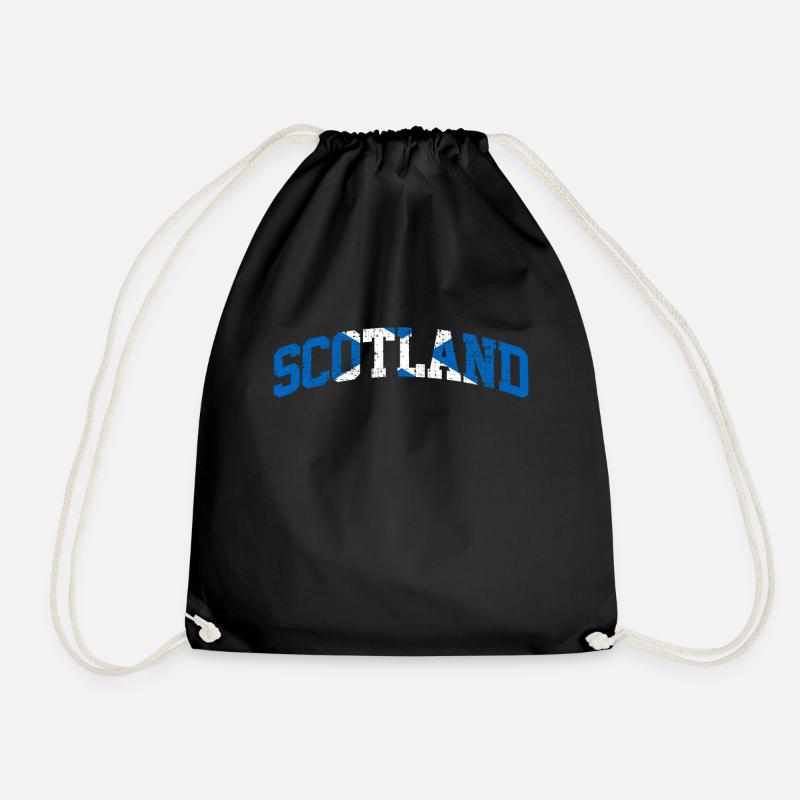 Scotland Scotland Scotland - Drawstring Bag - black