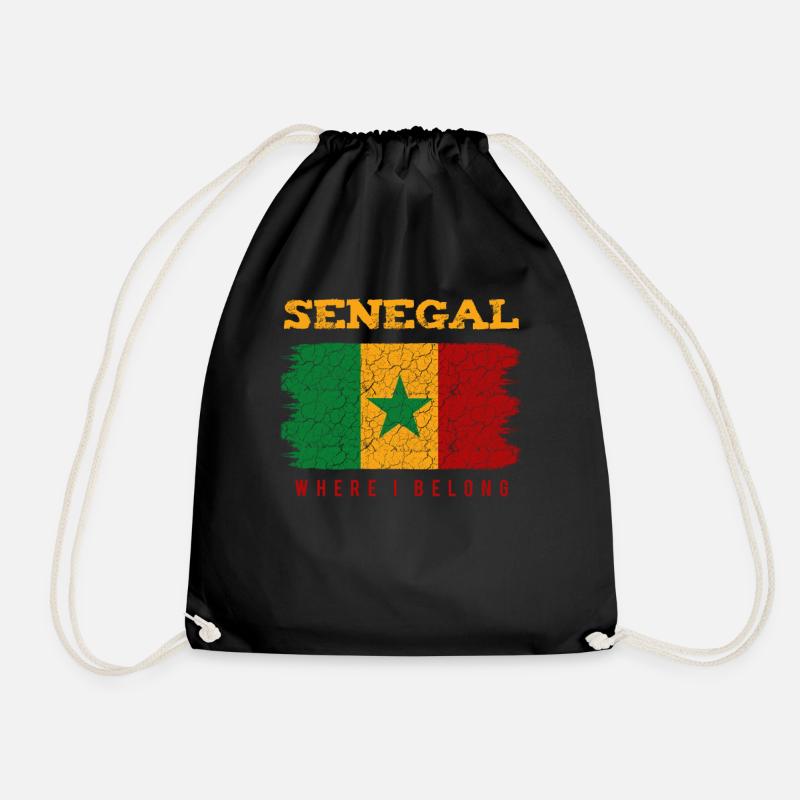 Sénégal - Sac de sport léger - noir