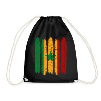 Senegal - Turnbeutel - Schwarz - Vorne