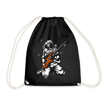 Astronaute Bassiste Space Space Music - Sac de sport léger - noir - Devant