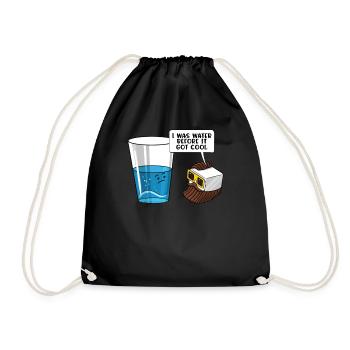 Drôle Physique Science Eau Blague Glace - Sac de sport léger - noir - Devant