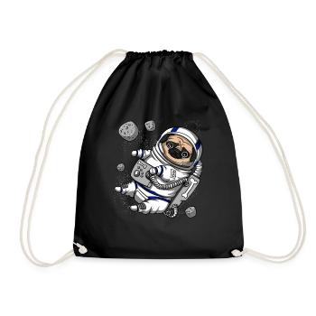 Animal de compagnie astronaute - Sac de sport léger - noir - Devant