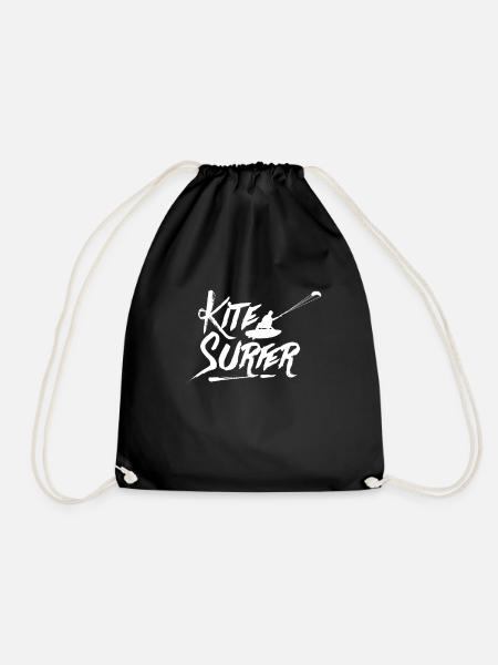Kitesurfer - Turnbeutel - Schwarz