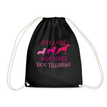 Hundetrainer - Turnbeutel - Schwarz - Vorne