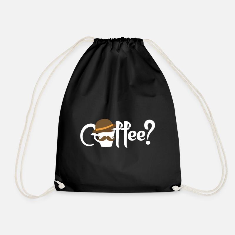 Coffee? Kaffee Barista Cappuccino Kaffeeliebhaber - Turnbeutel - Schwarz