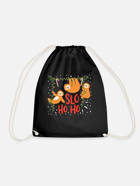 Sloth Noël - Sac de sport léger - noir