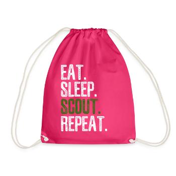 Scouting - Drawstring Bag - fuchsia - Front