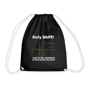 Mathematik Mathe Mathematiker Experiment geschenk - Turnbeutel - Schwarz - Vorne